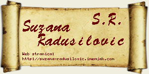 Suzana Radusilović vizit kartica